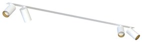 Φωτιστικό Οροφής - Σποτ Mono Surface 7686 4xGU10 10W White-Gold Nowodvorski Metal, Plastic