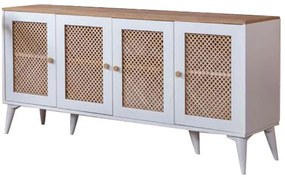 Μπουφές Goose 277WLN1123 180x41x80cm White-Oak Mdf