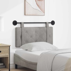 vidaXL Κρεμαστό Κεφαλάρι Ανοιχτό γκρι Βελούδο