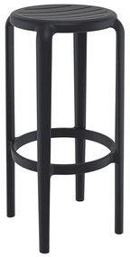 SIESTA TOM 75εκ. ΣΚΑΜΠΟ BLACK ΠΟΛ/ΝΙΟΥ 36X36X75εκ.20.0793