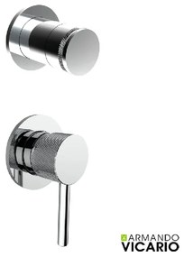Armando Vicario Industrial Chrome Μίκτης Εντοιχισμού 1 Εξόδου με εκτροπέα περιστροφικό 512050-100 34374-100