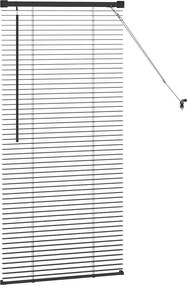 vidaXL Βενετσιάνικες Ρόδες Μαύρο 130 x 60 εκ Αλουμίνιο