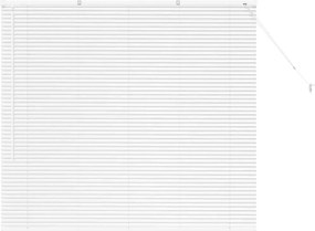 vidaXL Βενετσιάνικες Ρόδες Λευκό 130 x 145 εκ Αλουμίνιο
