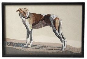 Κάδρο Σκύλος NIP109 Πολύχρωμος 50,8x71,1x3,5cm Espiel Οριζόντιοι Ξύλο