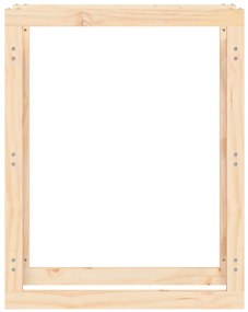 vidaXL Ραφιέρα Καυσόξυλων 80 x 25 x 100 εκ. από Μασίφ Ξύλο Πεύκου