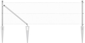 vidaXL Συγκολλητός Φράκτης με 13 Ακίδες 0.8x25 μ Γαλβανισμένος Χάλυβας