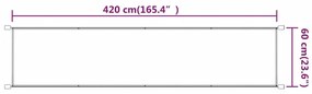 vidaXL Τέντα Κάθετη Μπλε 60 x 420 εκ. από Ύφασμα Oxford