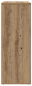vidaXL Πλαϊνό γραφείο artisan δρυς 60 x 31 x 84 εκ. Επεξεργασμένο ξύλο