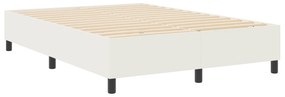 vidaXL Κρεβάτι με ελατήρια Κρεμ 160x200 εκ. από ύφασμα καρδουμελ
