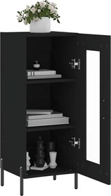vidaXL Ντουλάπι Μαύρο 34,5 x 34 x 90 εκ. από Επεξεργασμένο Ξύλο
