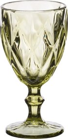 Ποτήρι Νερού Κολωνάτο Kare 320ml Green - Cryspo Trio - 6 ΤΜΧ