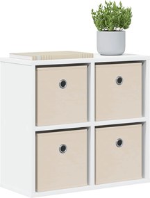 vidaXL Πλαϊνό γραφείο Λευκό 49,5 x 22 x 47 εκ