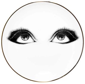 Πιατάκι - Σουβέρ Looking Up Eyes Fine Bone China Coaster 70004-LOUP Φ10cm White-Black Rory Dobner Bone China