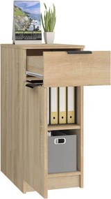 vidaXL Ντουλάπι Γραφείου Sonoma Δρυς 33,5x50x75 εκ. Επεξεργ. Ξύλο