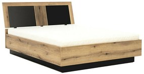 Κρεβάτι Orlando AD113, Διπλό, Καφέ, 180x200, Πλαστικοποιημένη μοριοσανίδα, Τάβλες για Κρεβάτι, 185x215x102cm | Epipla1.gr