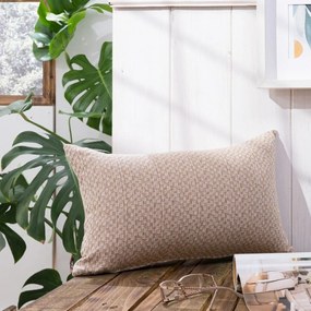 Μαξιλαροθήκη Διακοσμητική Pesaro 02 Beige Teoran 30X50 Cotton-Polyester