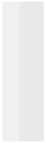 vidaXL Ραφιέρες Τοίχου 2 τεμ. Γυαλιστερό Λευκό 50x15x50 εκ Μοριοσανίδα