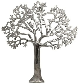 Διακοσμητικό Τοίχου Tree 934-124-038 55x3x60cm Silver Μέταλλο