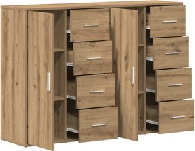 vidaXL Πλαϊνό γραφείο 2 pcs Artisan Oak 60 x 31 x 84 εκ.