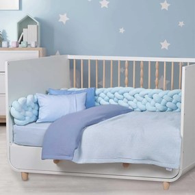 Κουβέρτα Μουσελίνα/Πικέ 
(80x110) 2 Όψεων Das Home Blanket 4883 Blue