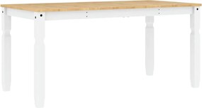 vidaXL Σετ Τραπεζαρίας 3 Τεμαχίων Panama από Μασίφ Ξύλο Πεύκου Λευκό