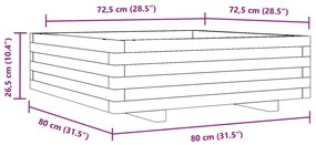 ΖΑΡΝΤΙΝΙΕΡΑ ΚΗΠΟΥ 80X80X26,5 ΕΚ. ΑΠΟ ΕΜΠΟΤΙΣΜΕΝΟ ΞΥΛΟ ΠΕΥΚΟΥ 847312