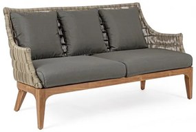 Καναπές Εξωτερικού Χώρου Keilani 2-3Θεσεις 153x73x80.5εκ - Γκρι