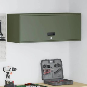 vidaXL Ντουλάπι τοίχου για γκαράζ Λαδί 90 x 33 x 35 εκ