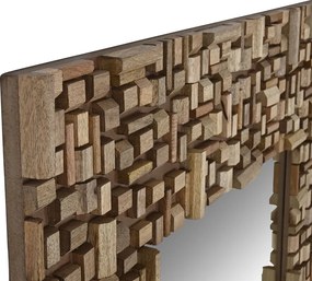 Τοίχο καθρέφτη Home ESPRIT Καφέ Σύγχρονη 91 x 4 x 183 cm