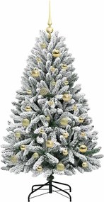 vidaXL Τεχνητό Χριστουγεννιάτικο Δέντρο 120 cm 150 LED Θερμό λευκό