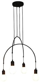 Φωτιστικό Οροφής Κρεμαστό Led HL-3527-4 77-3822 Everdina Black Homelighting Metal