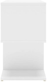 vidaXL Κομοδίνα 2 τεμ. Λευκά 50 x 30 x 51,5 εκ. από Επεξ. Ξύλο