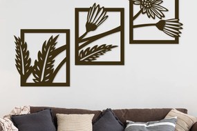 Intra απο ξύλο plywood 3mm-4mm πάχος - Daisy Flowers Διακόσμηση τοίχου  Δίασταση 20x20 cm INTRAFABR-74398994