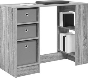 vidaXL Γραφείο Γκρίζο Σονομα 100 x 40 x 75 cm Επεξεργασμένο ξύλο