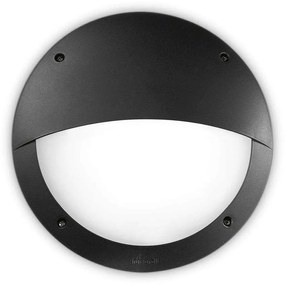 Φωτιστικό Τοίχου Lucia-2 096698 30x9cm 1xE27 23W IP66 Black Ideal Lux