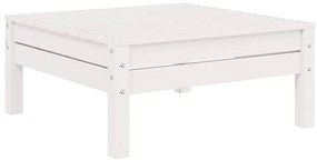 vidaXL Σαλόνι Κήπου Σετ 3 τεμ Λευκό από Μασίφ Ξύλο Πεύκου με Μαξιλάρια