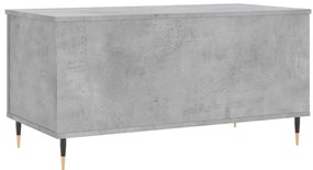 vidaXL Τραπεζάκι Σαλονιού Γκρι Σκυροδ. 90x44,5x45 εκ. Επεξεργ. Ξύλο