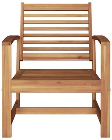 vidaXL Καρέκλες Κήπου 2 pcs Φυσικό 60 x 65 x 76.5 εκ Μασίφ ξύλο teak