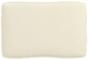 vidaXL Μαξιλάρι Παλέτας για Καθίσματα Κρεμ 120x80x12 εκ. Υφάσματος Oxford