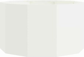 vidaXL Γλάστρα Λευκό 90 x 90 x 50 cm Ατσάλι