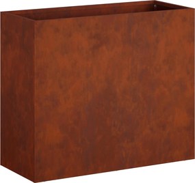 vidaXL Γλάστρα Κήπου Σκ rusty 50 x 20 x 40 εκ.