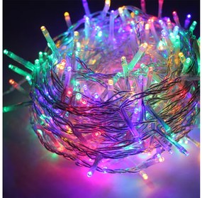 Λαμπάκια Σειρά 20 LED Μπαταρίας 2xAA RGB Flash IP20 190 και 30cm Διάφανο Καλώδιο X0620312 ACA-X0620312-Διάφανο X0620312