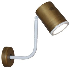 Φωτιστικό Τοίχου - Απλίκα HL-3552-1 77-3948 Molly Old Bronze & White Homelighting Metal
