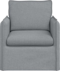 vidaXL Καναπές Ανοιχτό γκρι 75 x 82 x 85 εκ ύφασμα