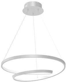 POWERTECH LED φωτιστικό οροφής HLL-0153, 25W, 4000K, Φ40cm, 1m, λευκό