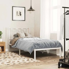 vidaXL Ανταλλακτικό κεφαλάρι Λευκό 75 εκ. Μεταλλικό