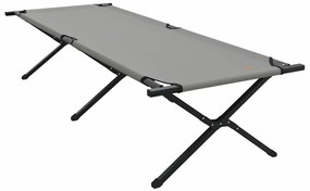 vidaXL Αναδιπλούμενο Κρεβάτι Κάμπινγκ 2 pcs Γκρι Ύφασμα Oxford