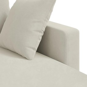 vidaXL Καναπές Κρεμ 178 x 134 x 80 εκ Βελούδο