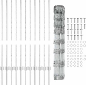 vidaXL Άγριος Φράκτης με Στηρίγματα 25 x 1 μέτρο (Π x Υ)