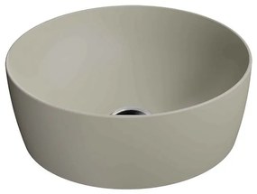 GSI Sand Creta 9039-520 Πορσελάνινος Νιπτήρας Μπάνιου Επιτραπέζιος Διπλής Επισμάλτωσης Dualglaze ø40 cm